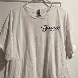 Barstool Golf White Short Sleeve Tee